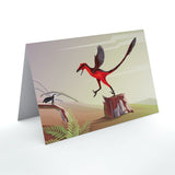 Bambiraptor Paleoscape™ Dinosaur Greeting Card - Permia