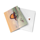 Dimetrodon Paleoscape™ Synapsid Greeting Card - Permia