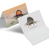 Dimetrodon Paleoscape™ Synapsid Greeting Card - Permia