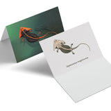 Diplocaulus Paleoscape™ Amphibian Greeting Card - Permia