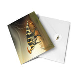 Parasaurolophus Paleoscape™ Dinosaur Greeting Card  - Permia