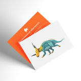 Styracosaurus X-Ray 3D Collectible Dinosaur Card - Permia