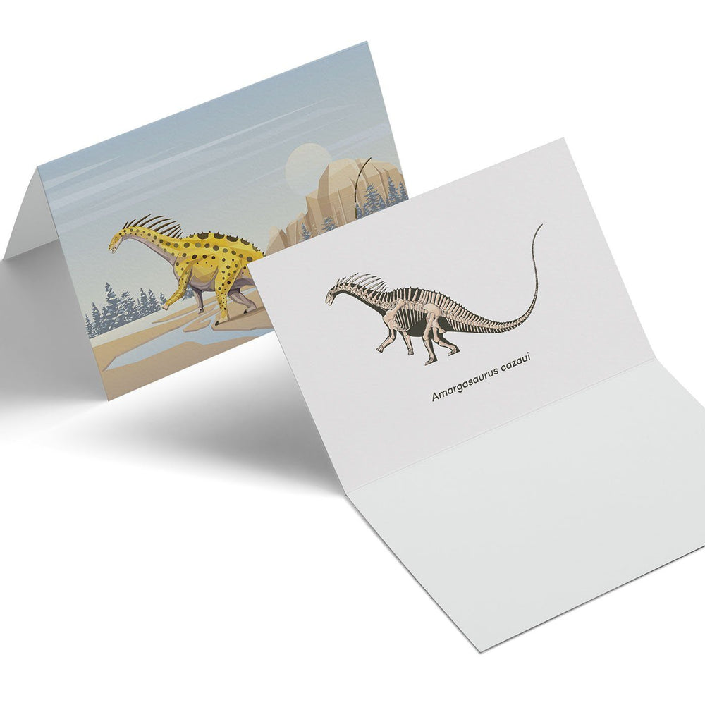 Amargasaurus Paleoscape™ Dinosaur Greeting Card  - Permia