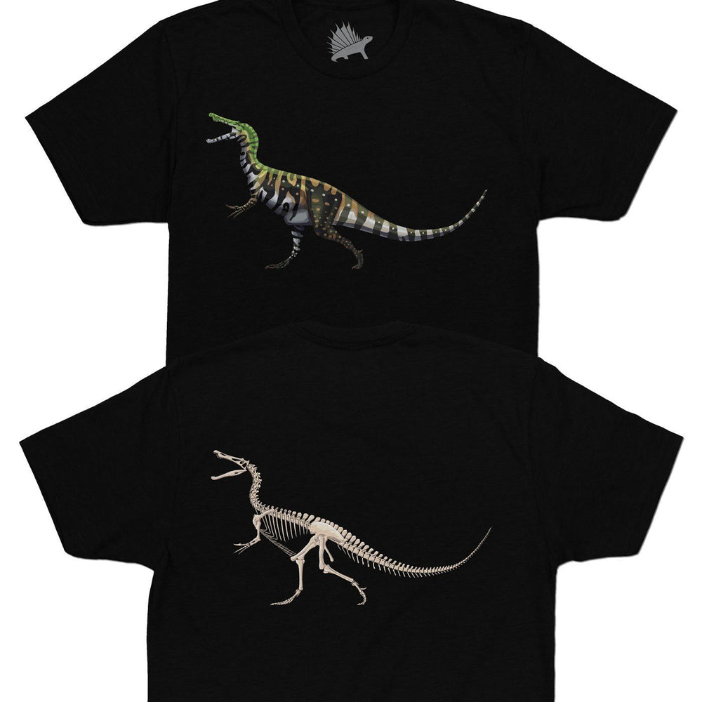 Baryonyx Fossil Fusion™ Adult Dinosaur T-Shirt Black - Permia