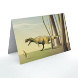 Ceratosaurus Paleoscape™ Dinosaur Greeting Card  - Permia