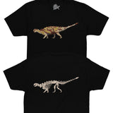 Euoplocephalus Fossil Fusion™ Adult Dinosaur T-Shirt Black - Permia