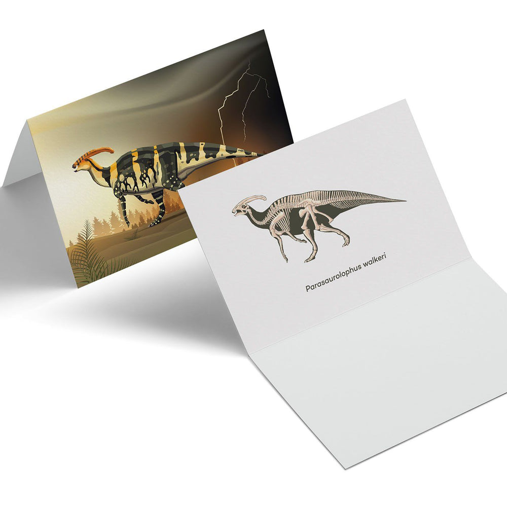Parasaurolophus Paleoscape™ Dinosaur Greeting Card  - Permia