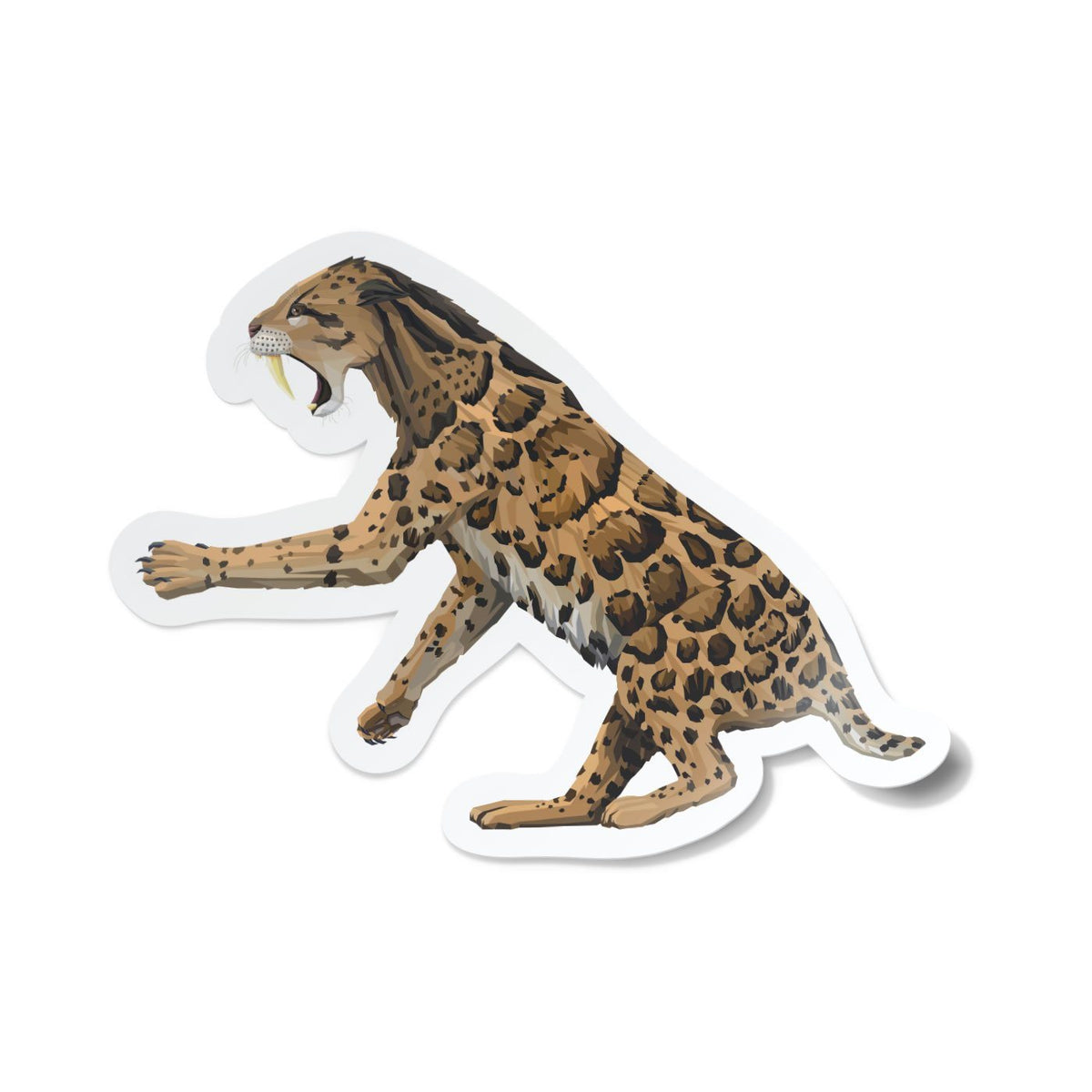 Smilodon Sticker Smilodon T-Shirts & Stickers - Dinosaur Gifts – Permia