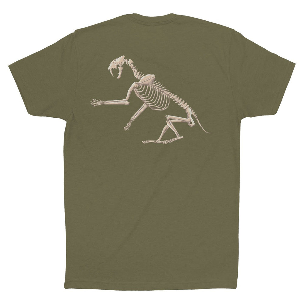 Smilodon Fossil Fusion™ Adult Saber-Toothed Cat T-Shirt  - Permia