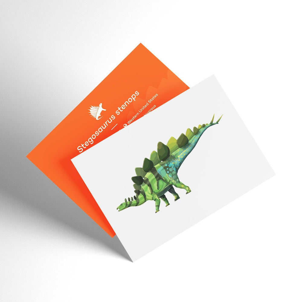 Stegosaurus X-Ray 3D Collectible Dinosaur Card  - Permia