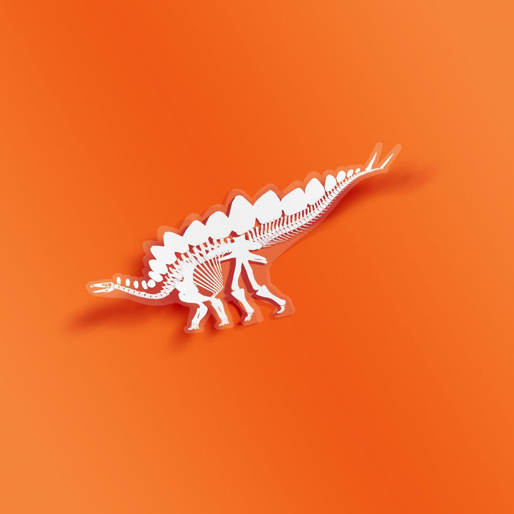 Stegosaurus Jumbo Fossil Dinosaur Sticker  - Permia