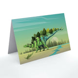 Stegosaurus Paleoscape™ Dinosaur Greeting Card  - Permia