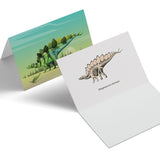 Stegosaurus Paleoscape™ Dinosaur Greeting Card  - Permia