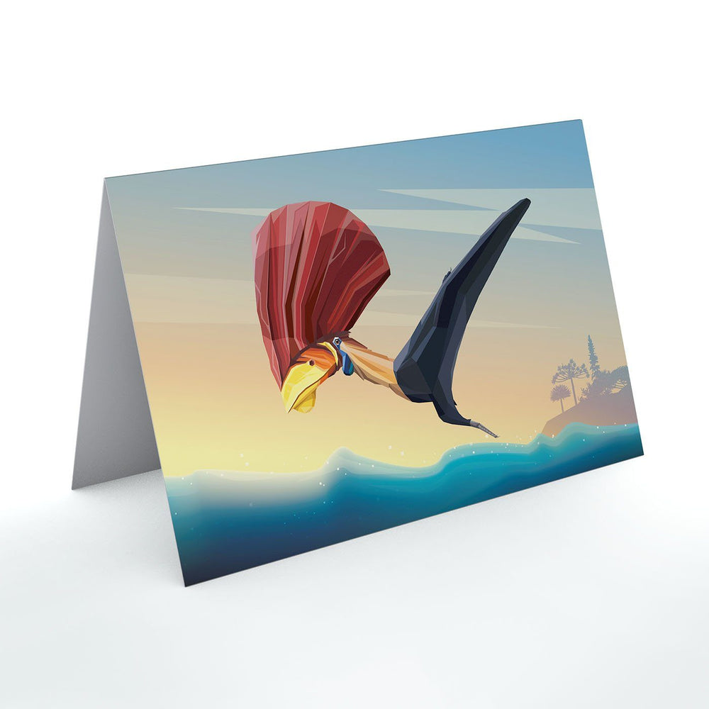 Tupandactylus Paleoscape™ Pterosaur Greeting Card  - Permia