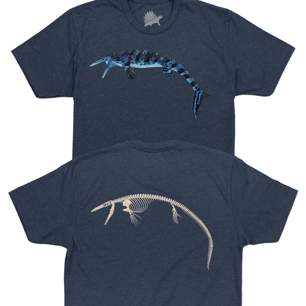 Tylosaurus Fossil Fusion™ Adult Mosasaur T-Shirt Deep Sea - Permia