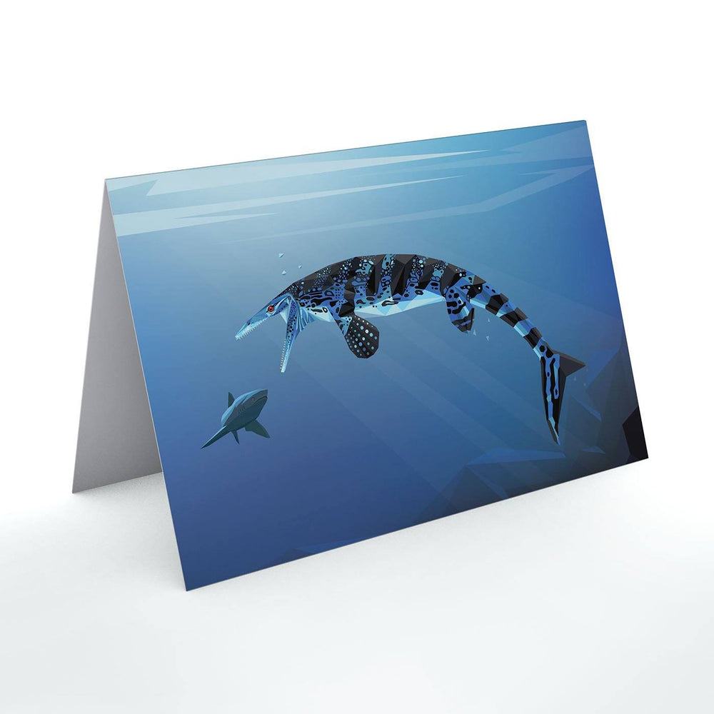 Tylosaurus Paleoscape™ Mosasaur Greeting Card  - Permia