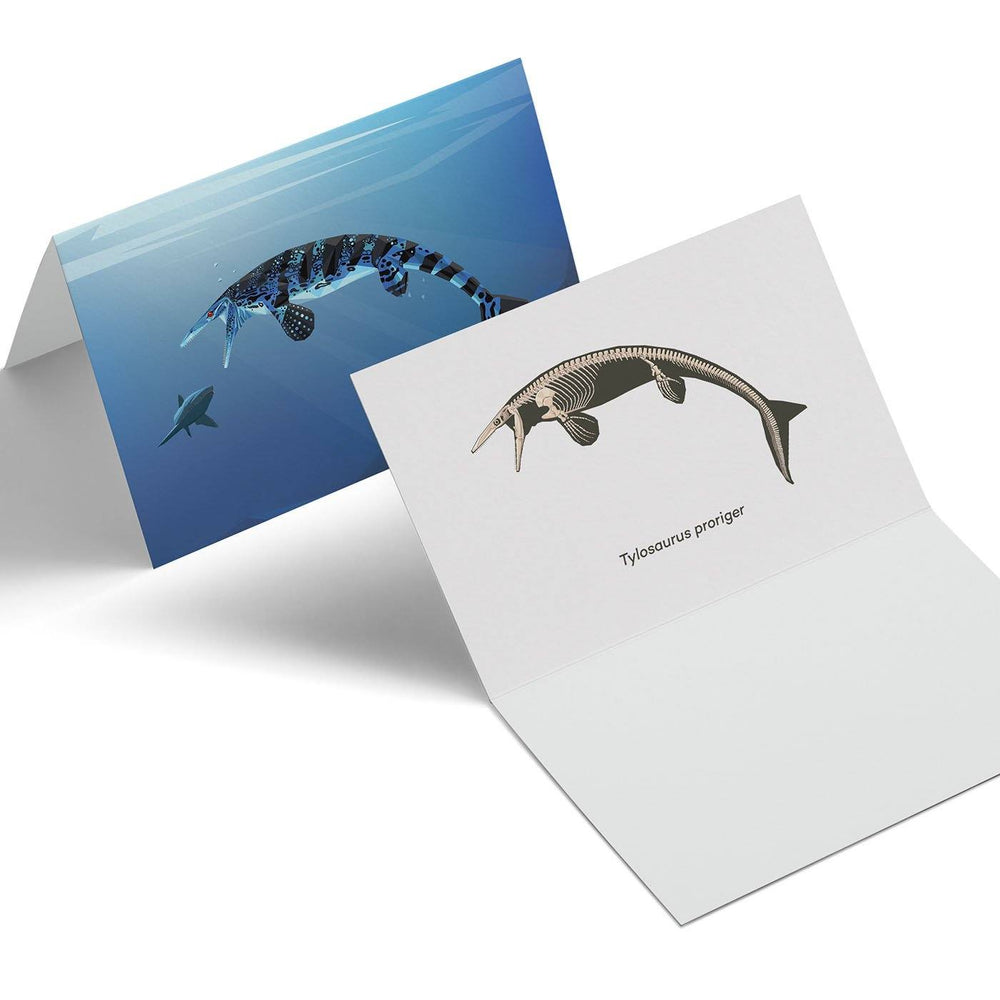 Tylosaurus Paleoscape™ Mosasaur Greeting Card  - Permia