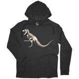 Tyrannosaurus Bonebed™ Adult Dinosaur Hoodie Heather Black - Permia