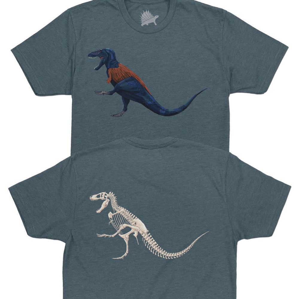 Tyrannosaurus Fossil Fusion™ Adult Dinosaur T-Shirt Slate Blue - Permia